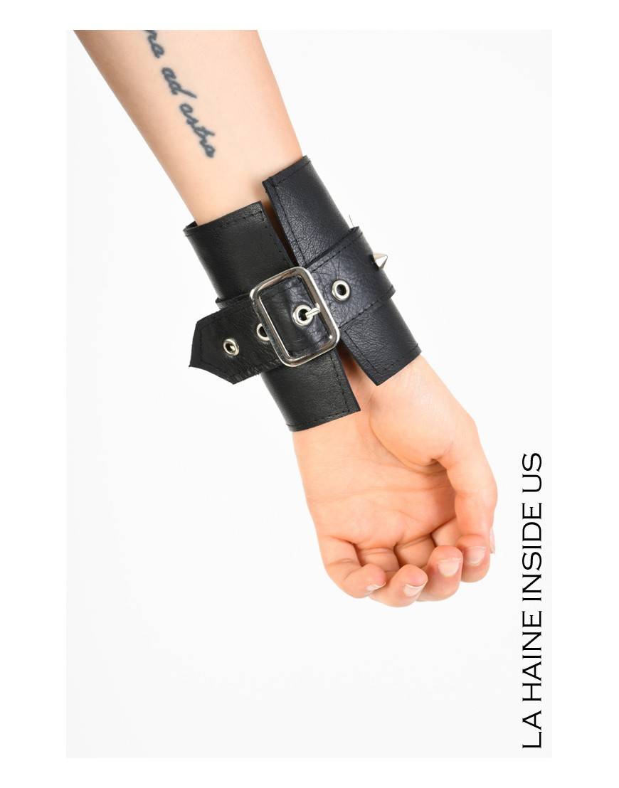 La haine inside us 8B LW771 BRACCIALE Nero Nuovo