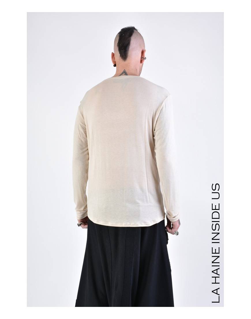 La haine inside us 3J LM165 MAGLIA Beige Qualità