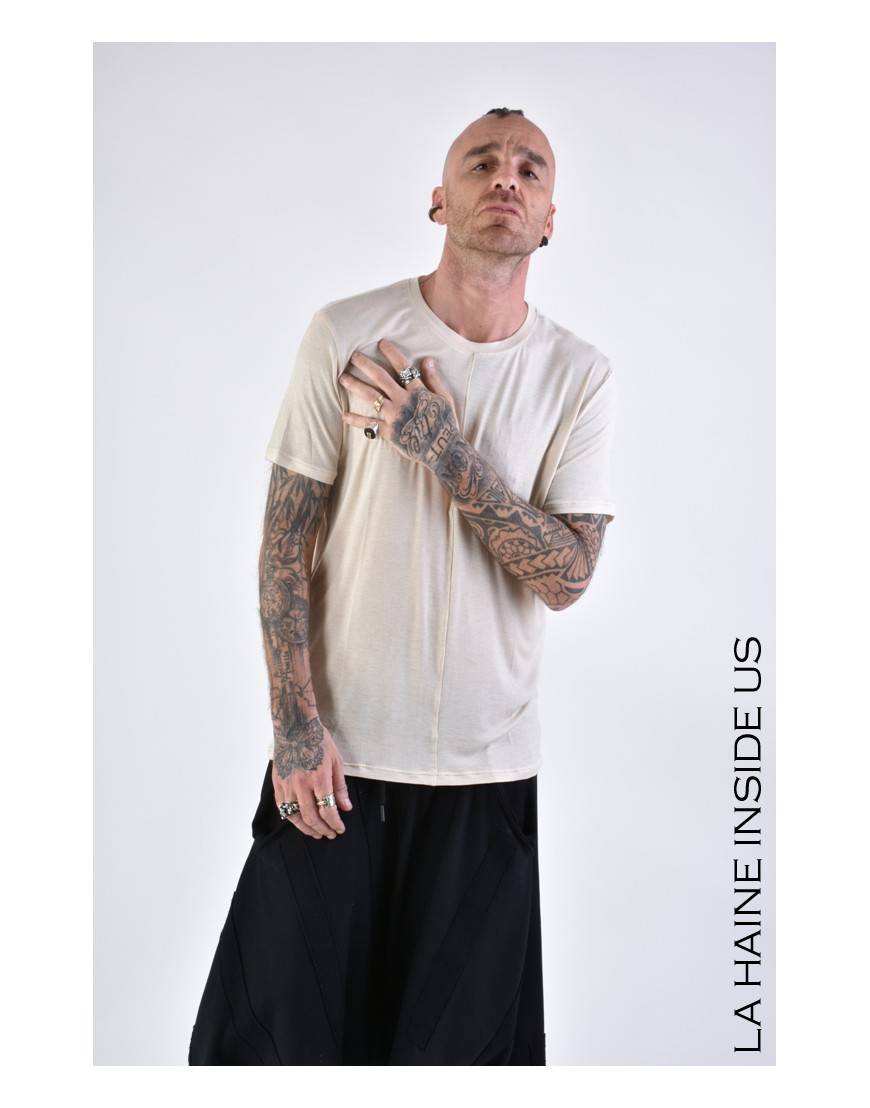 La haine inside us 3J LM167 T-SHIRT Beige Vendita