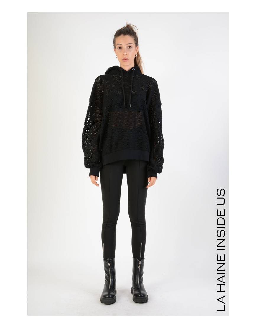 La haine inside us 3M LM102 FELPA UNISEX D Nero Prezzo Ridotto