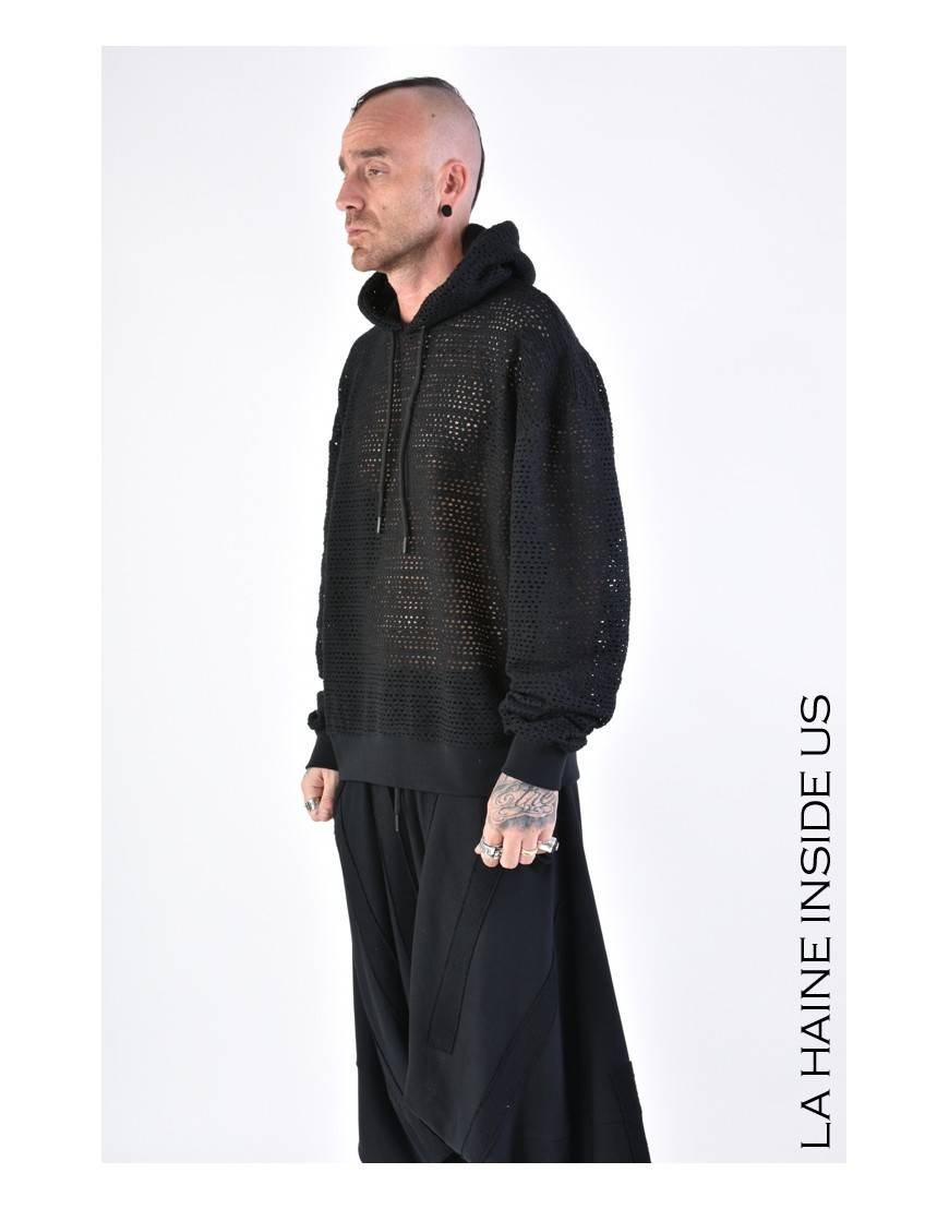 La haine inside us 3M LM102 FELPA UNISEX U Nero Sottocosto