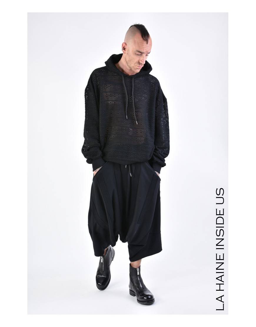 La haine inside us 3M LM102 FELPA UNISEX U Nero Sottocosto