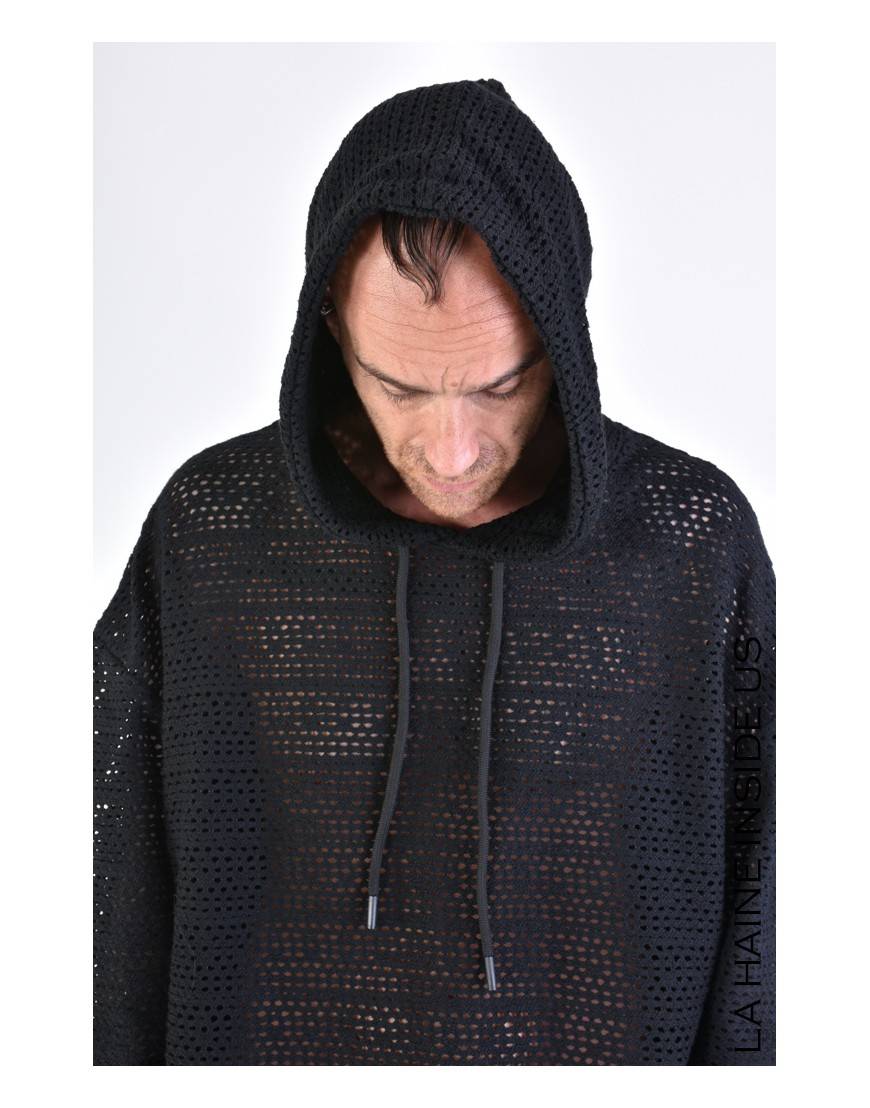 La haine inside us 3M LM102 FELPA UNISEX U Nero Sottocosto