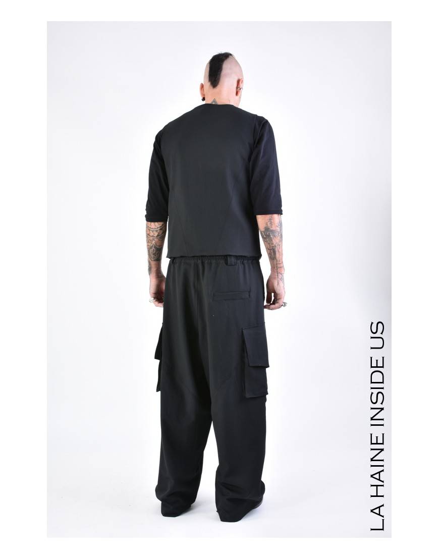 La haine inside us 3R LM123 GILET Nero Saldi Di Fabbrica