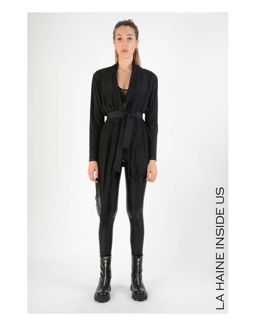 La haine inside us 4B LW581 CARDIGAN Nero Vendite stagionali