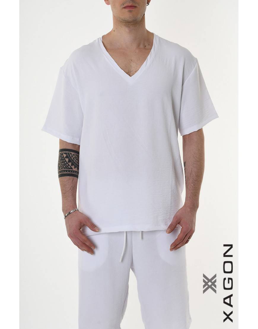 La haine inside us T-SHIRT MD0002 Bianco Nuovo