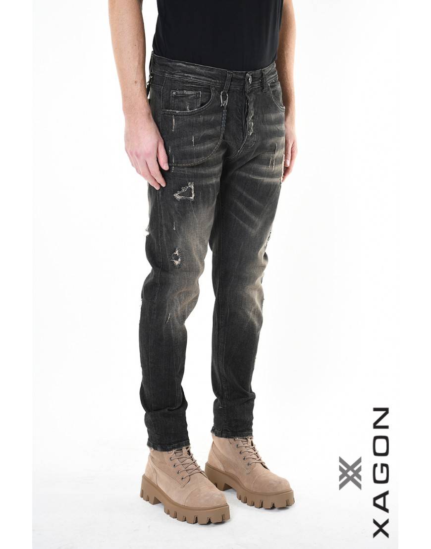 La haine inside us JEANS 2UMR245 Nero Acquista Ora