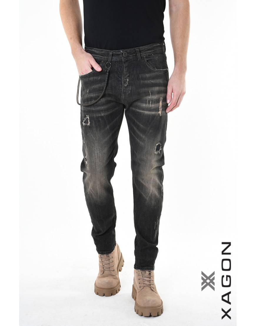 La haine inside us JEANS 2UMR245 Nero Acquista Ora