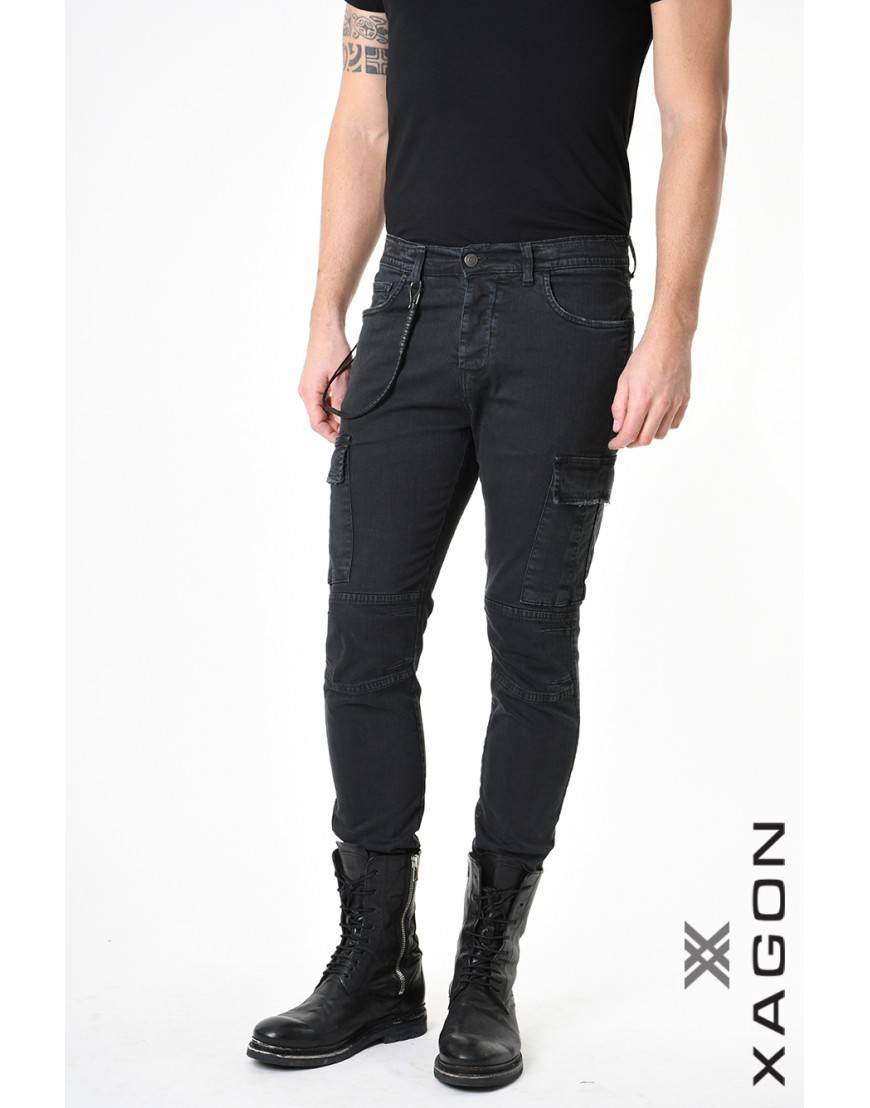 La haine inside us PANTALONE 2CR2012 Nero Nuovo