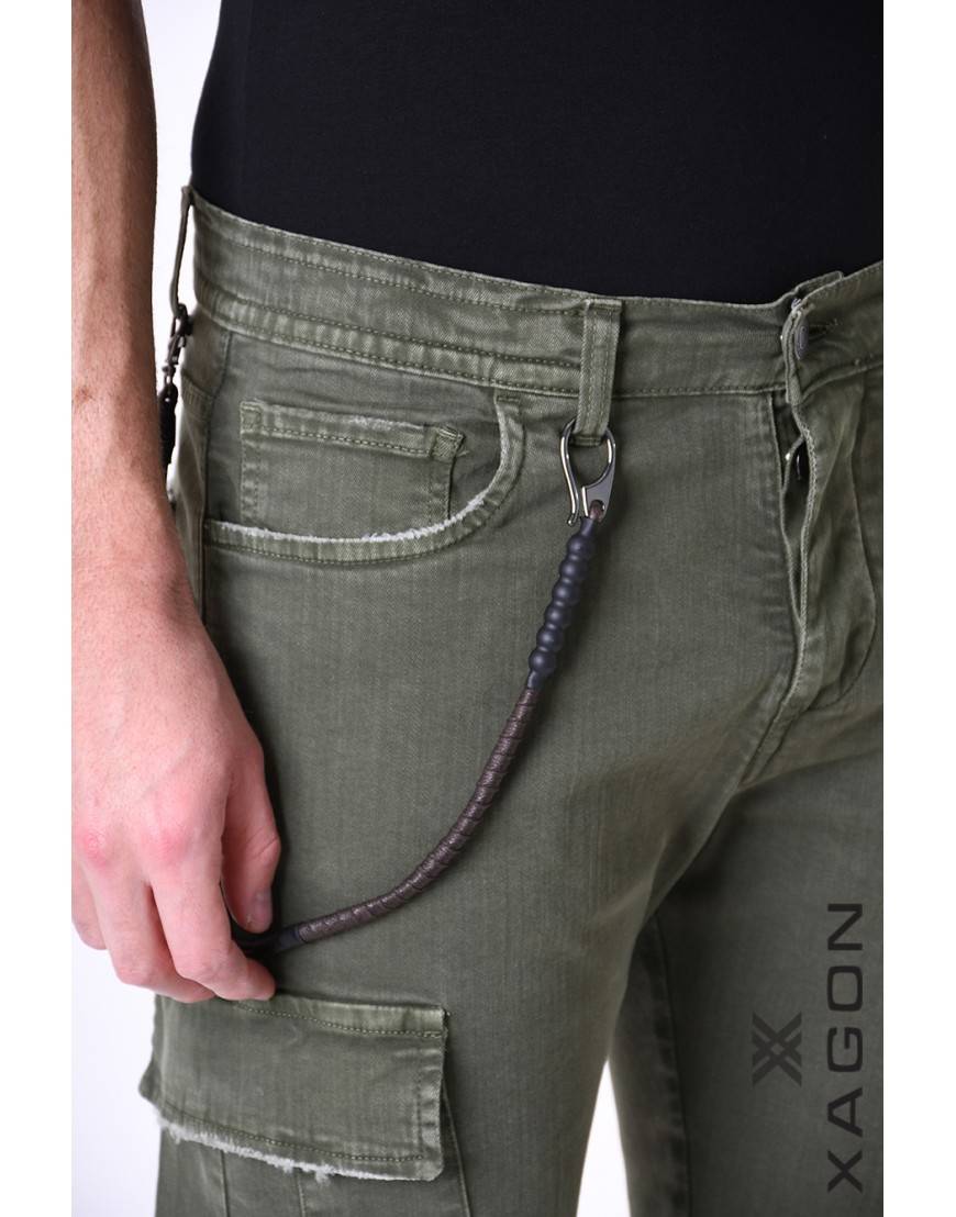 La haine inside us PANTALONE 2CR2012 Verde Qualità