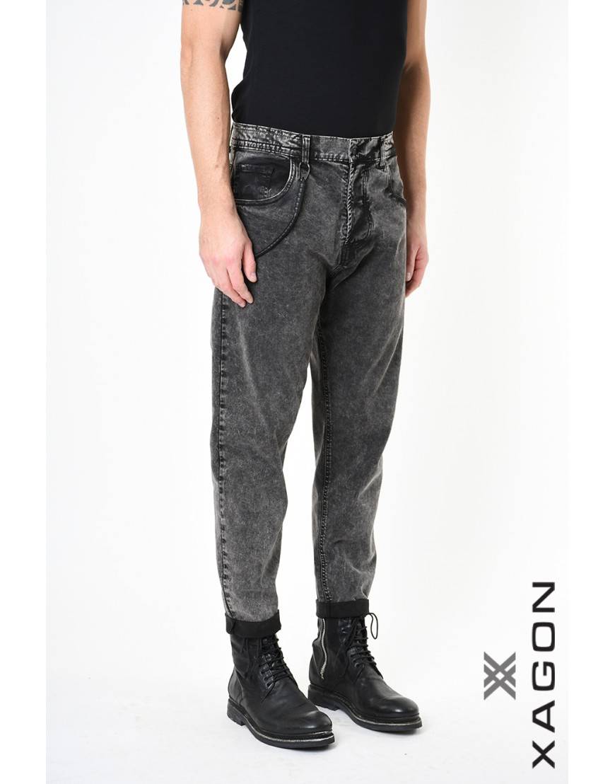 La haine inside us PANTALONE 2CR2013 Nero Promozione