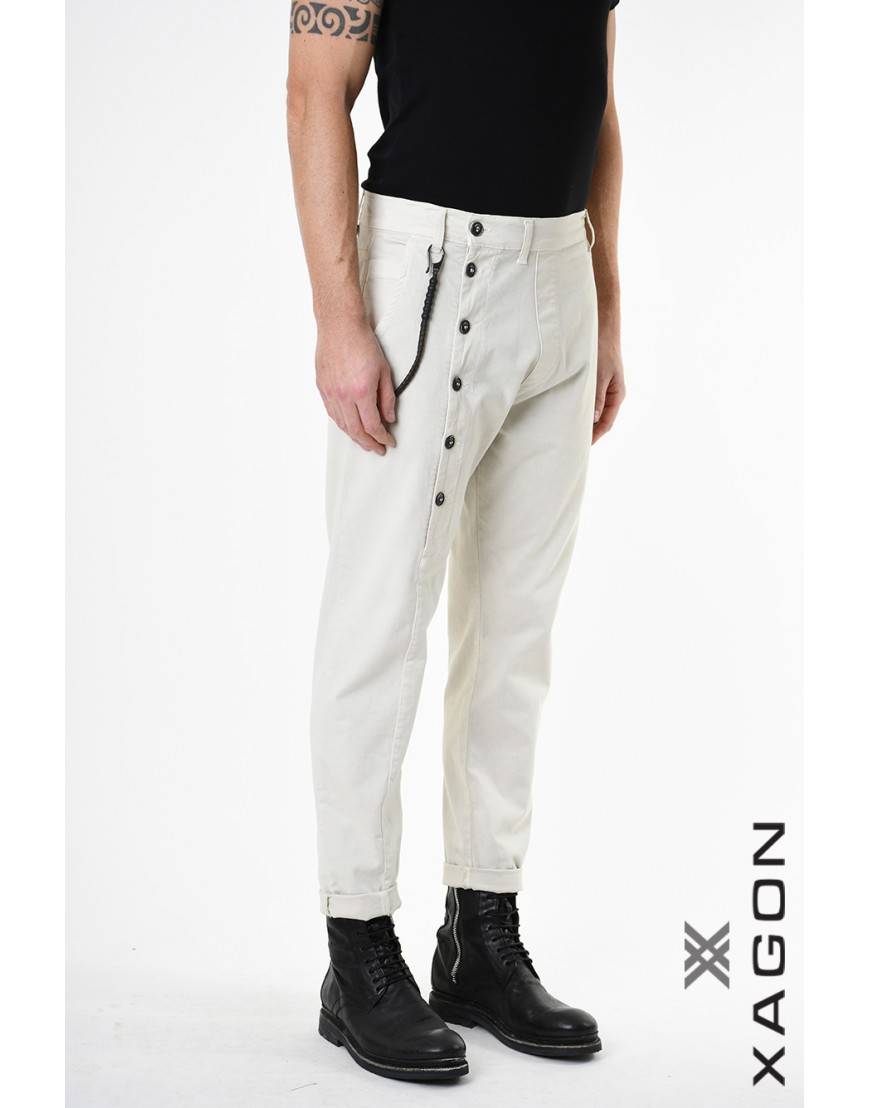 La haine inside us PANTALONE 2CR2014 Ecru Soddisfazione Garantita