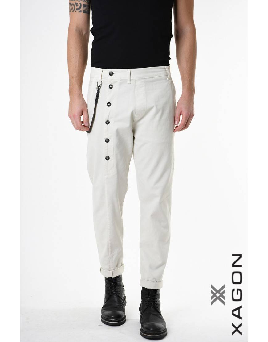 La haine inside us PANTALONE 2CR2014 Ecru Soddisfazione Garantita