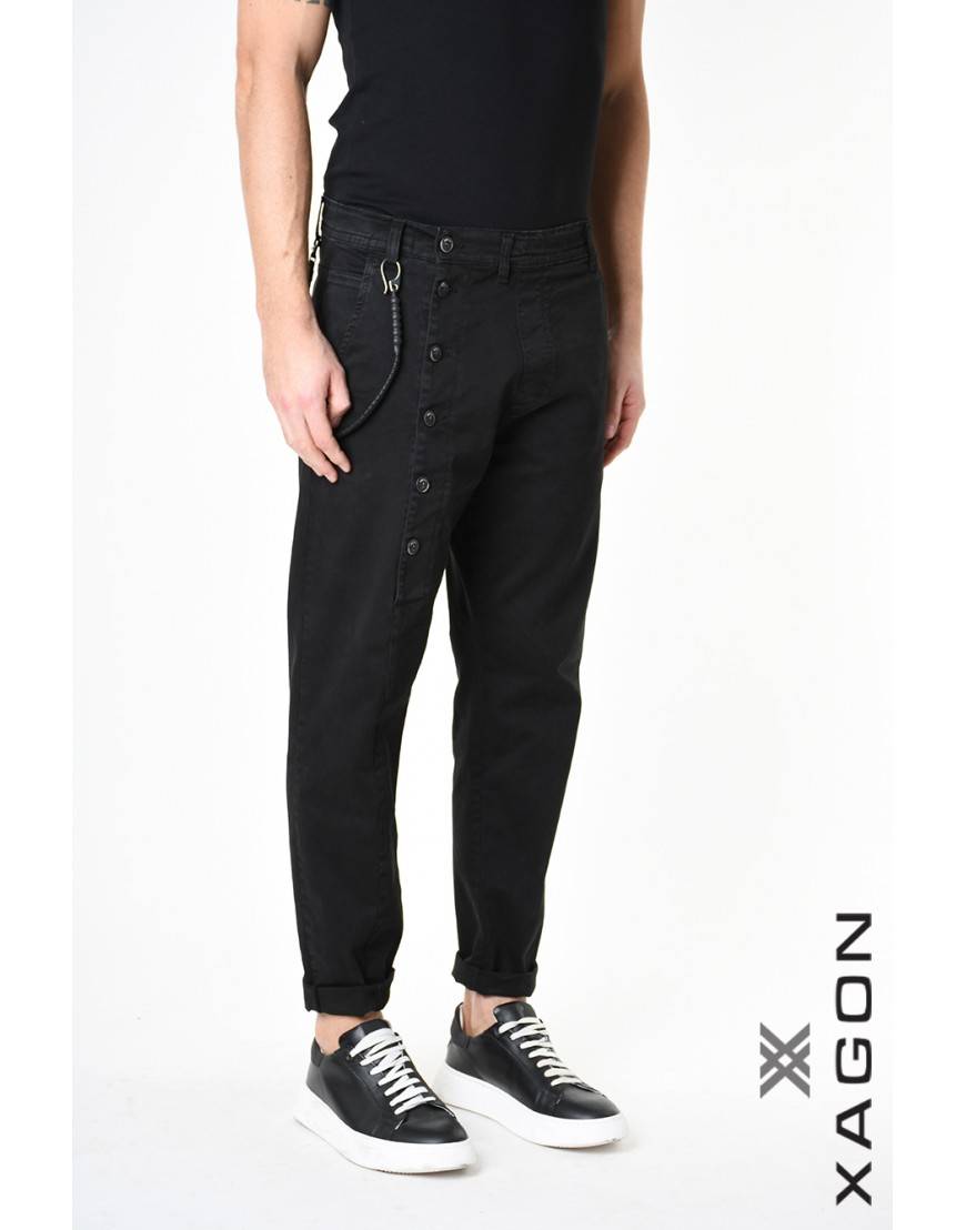 La haine inside us PANTALONE 2CR2014 Nero Negozi Online