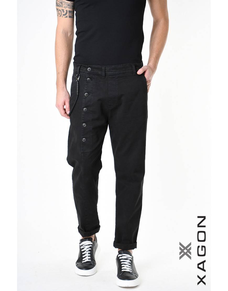 La haine inside us PANTALONE 2CR2014 Nero Negozi Online