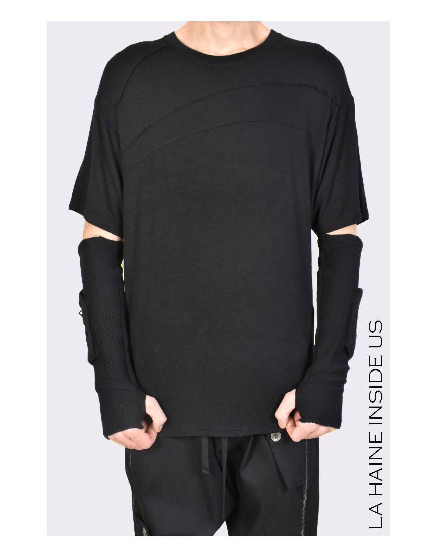 La haine inside us 3M MANUNO MANICOTTO UNISEX Nero Spedizione Gratuita