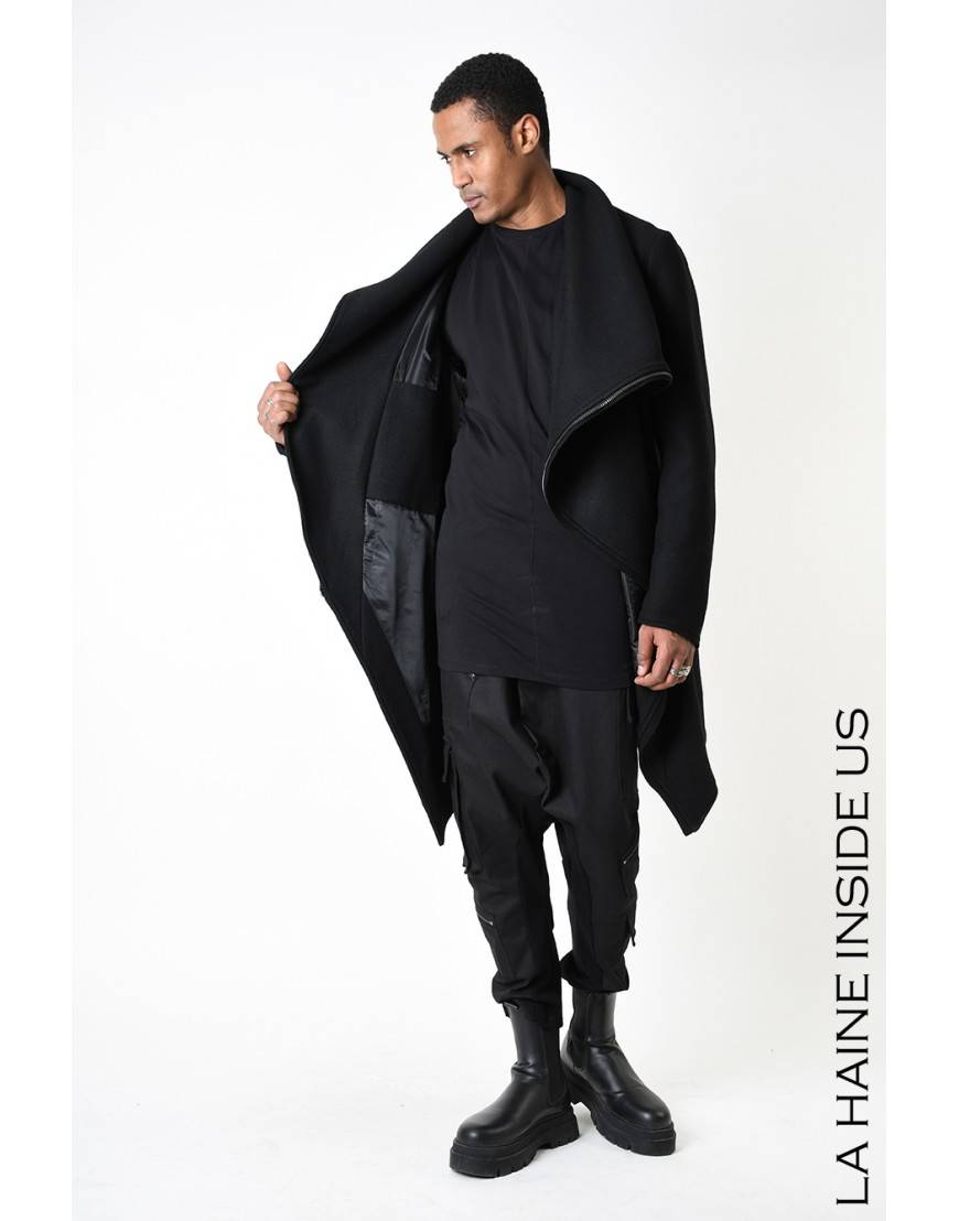 La haine inside us 3P LM239 CAPPOTTO Nero Acquista Ora