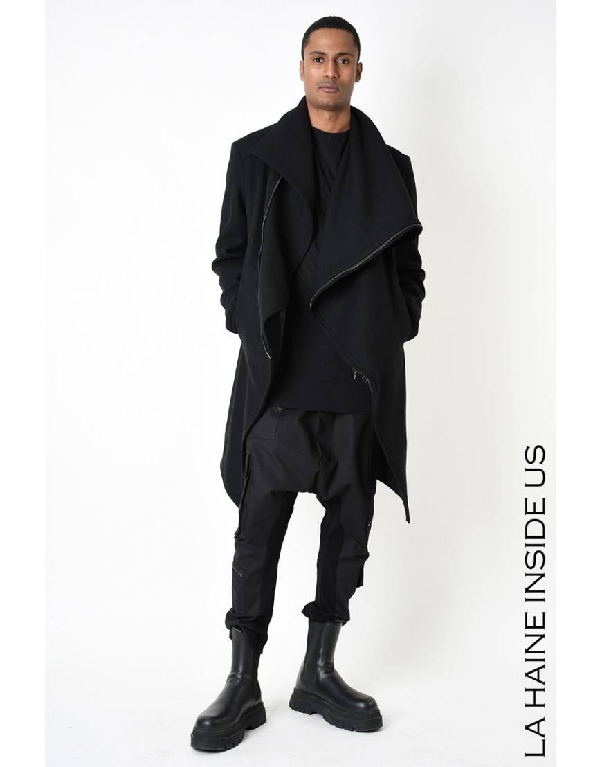 La haine inside us 3P LM239 CAPPOTTO Nero Acquista Ora