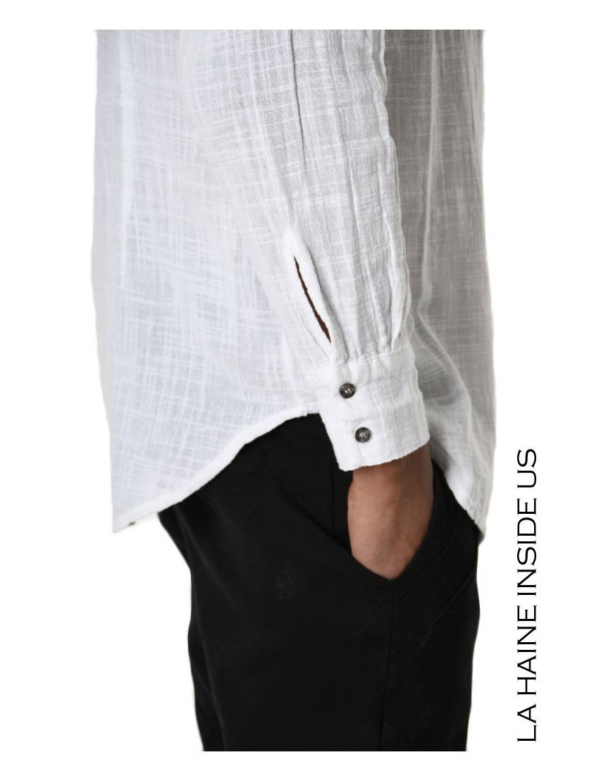 La haine inside us 3V LM116 CAMICIA Bianco Shopping Online