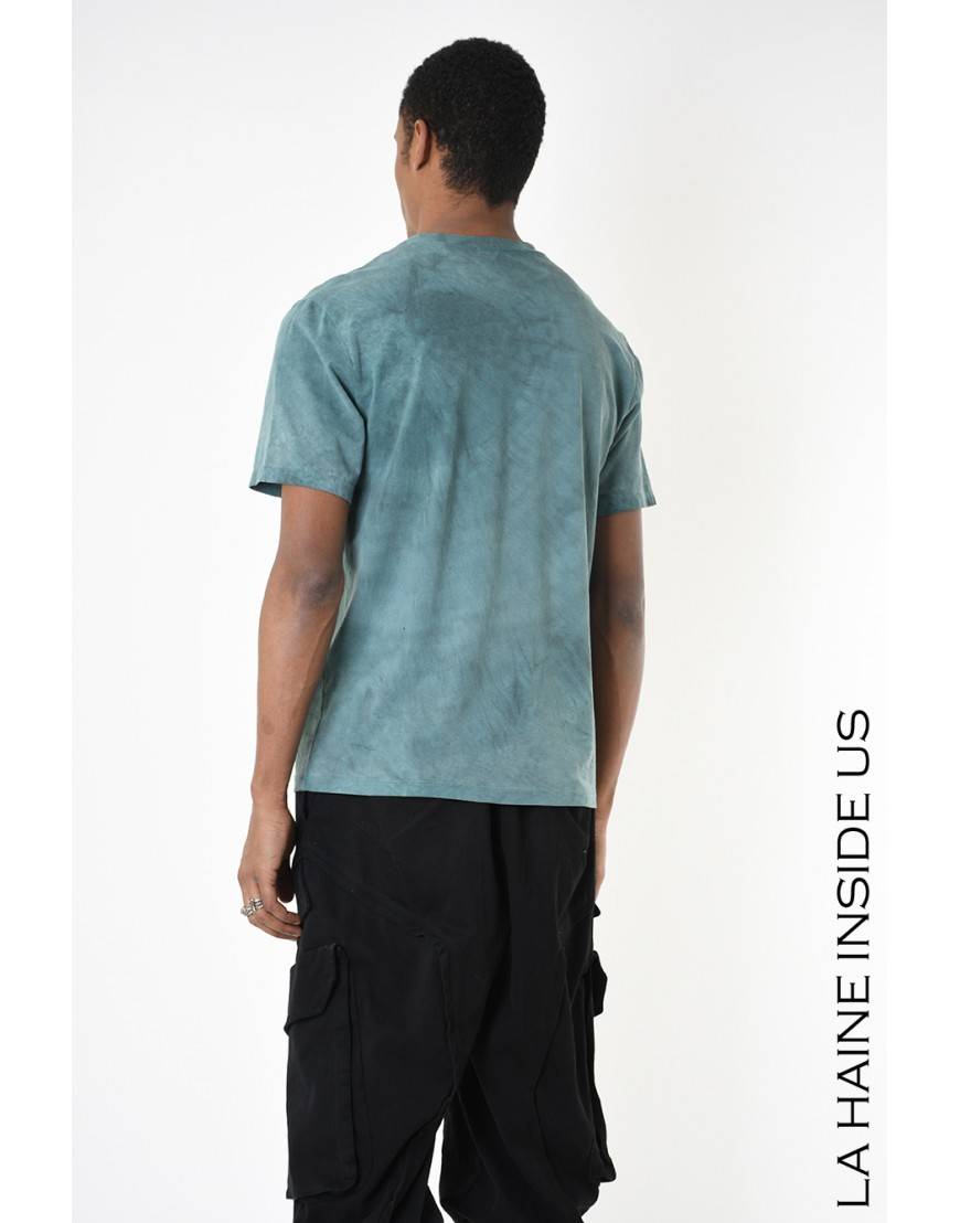 La haine inside us 3V LM234 T-SHIRT Verde Presa