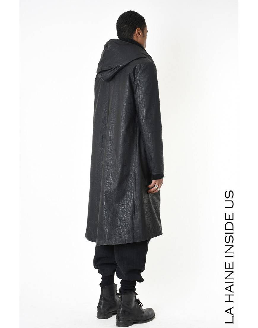La haine inside us 3P LM249 CAPPOTTO Nero Saldi Di Fabbrica