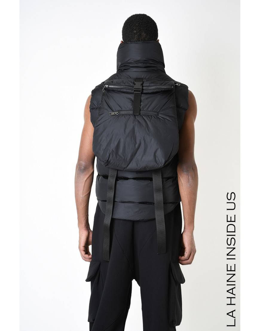 La haine inside us 3P LM252 PETTORINA + ZAINO UNISEX U Nero In Saldo