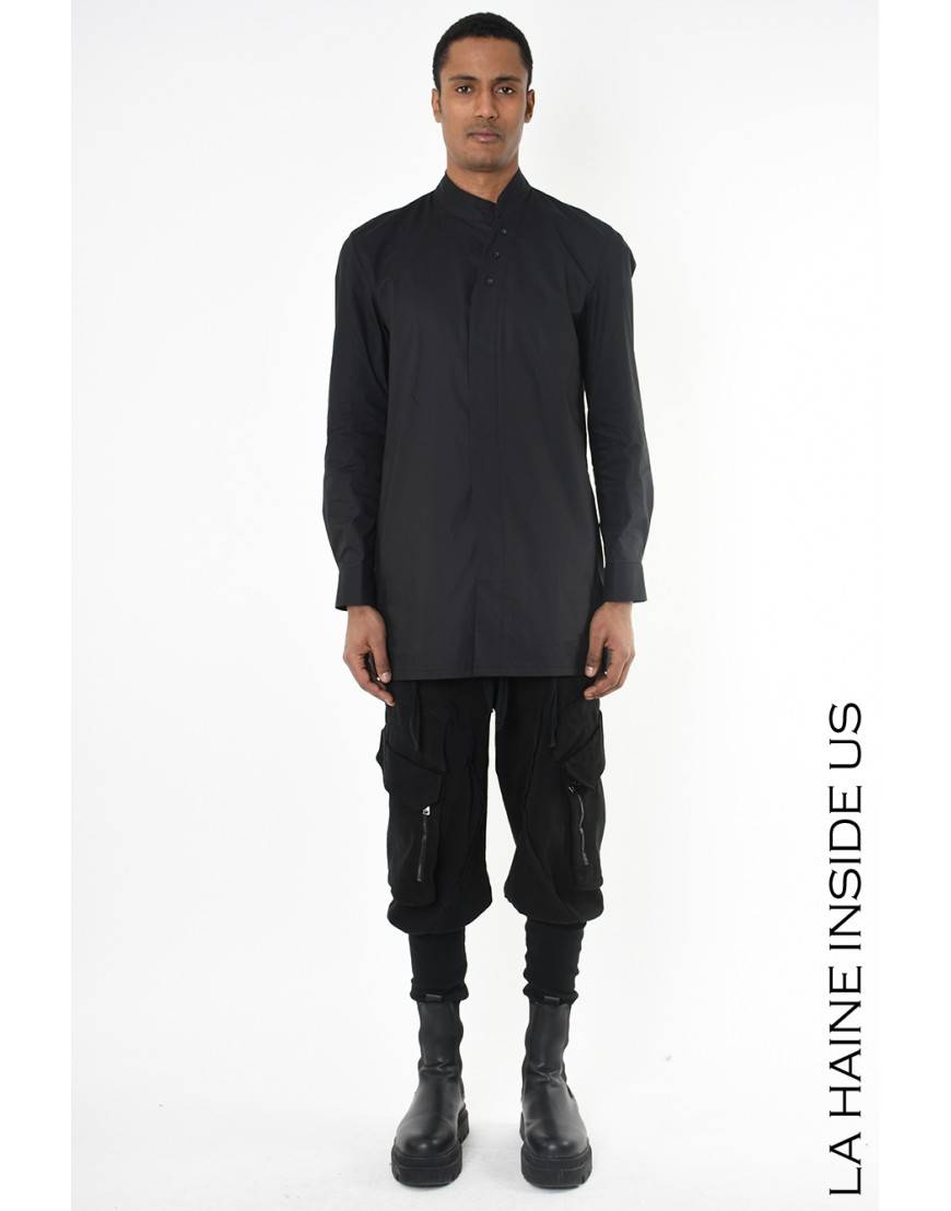 La haine inside us 3R LM226 CAMICIA Nero Nuovo