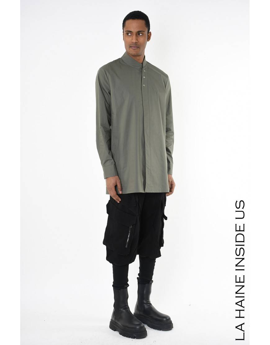 La haine inside us 3R LM226 CAMICIA Verde Qualità
