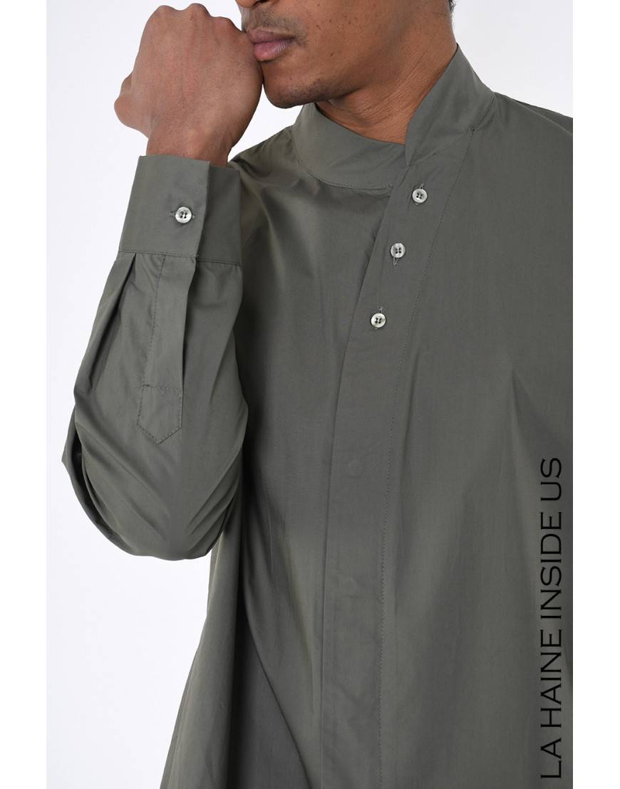 La haine inside us 3R LM226 CAMICIA Verde Qualità