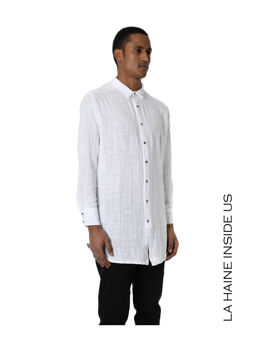 La haine inside us 3V LM114 CAMICIA Bianco Spedizione Gratuita