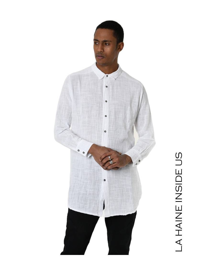 La haine inside us 3V LM114 CAMICIA Bianco Spedizione Gratuita