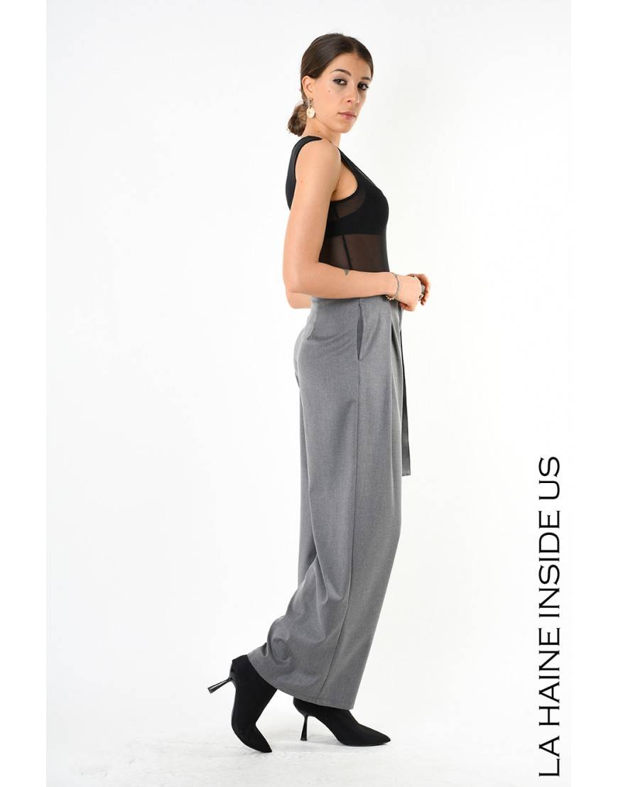 La haine inside us 4B LW829 PANTALONE Grigio Vendita Calda