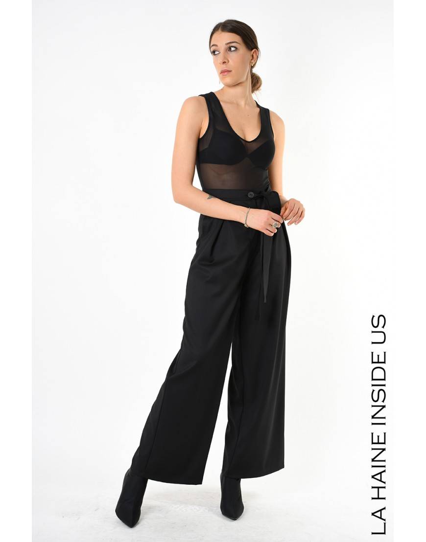 La haine inside us 4B LW829 PANTALONE Nero