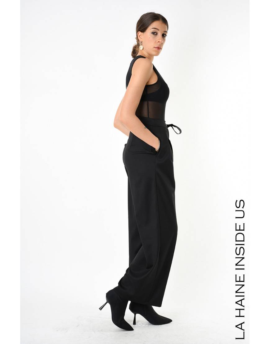 La haine inside us 4B LW829 PANTALONE Nero Vendita Economica
