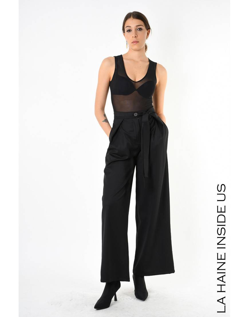 La haine inside us 4B LW829 PANTALONE Nero Vendita Economica