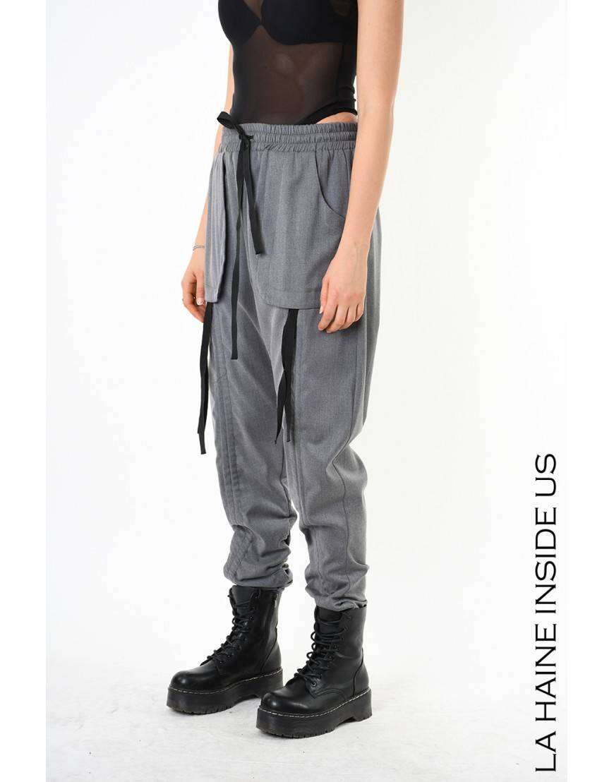 La haine inside us 4B LW836 PANTALONE Grigio Vendite Flash