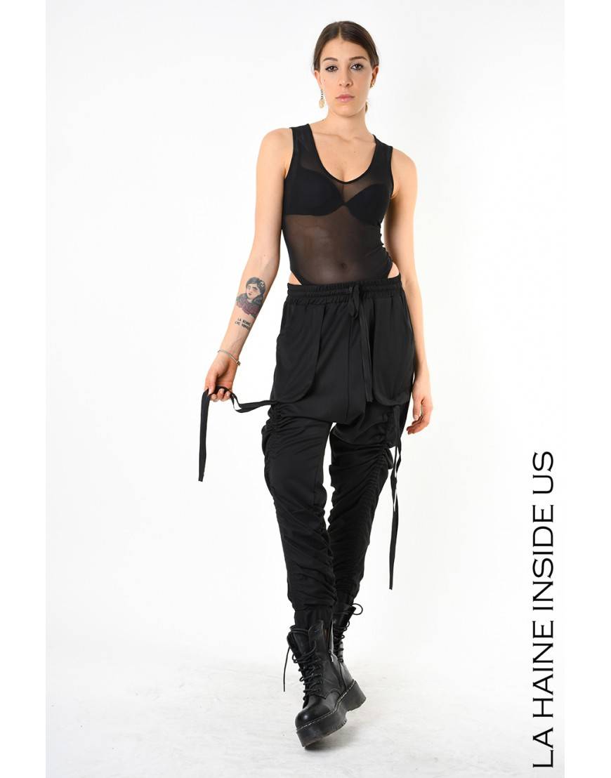 La haine inside us 4B LW836 PANTALONE Nero Negozio