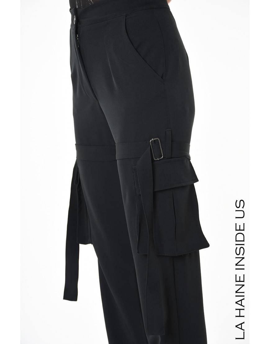 La haine inside us 4R LW929 PANTALONE Nero 2025