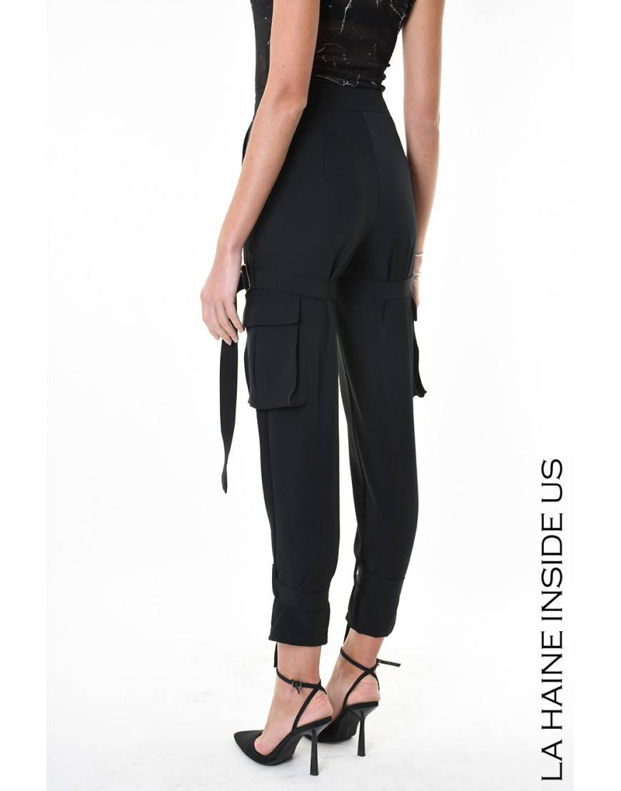 La haine inside us 4R LW929 PANTALONE Nero 2025