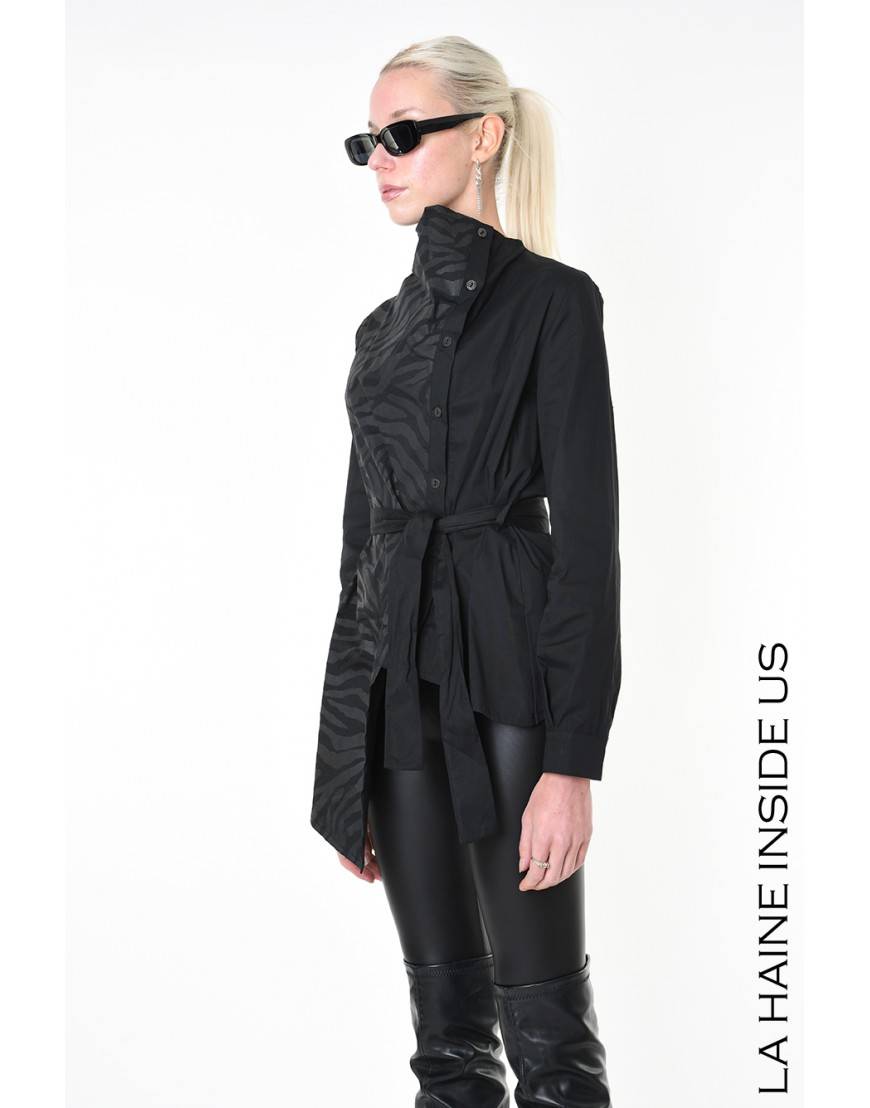 La haine inside us 4V LW910 CAMICIA Nero Promozione