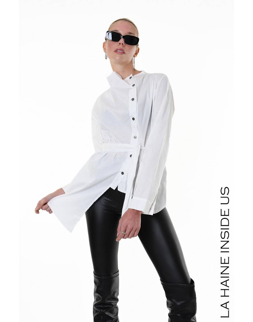 La haine inside us 4V LW911 CAMICIA Bianco