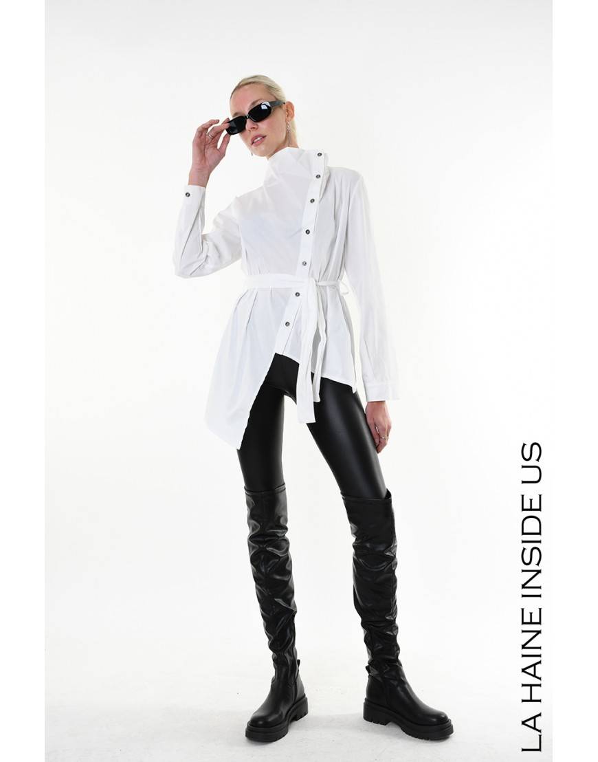 La haine inside us 4V LW911 CAMICIA Bianco Spedizione Gratuita