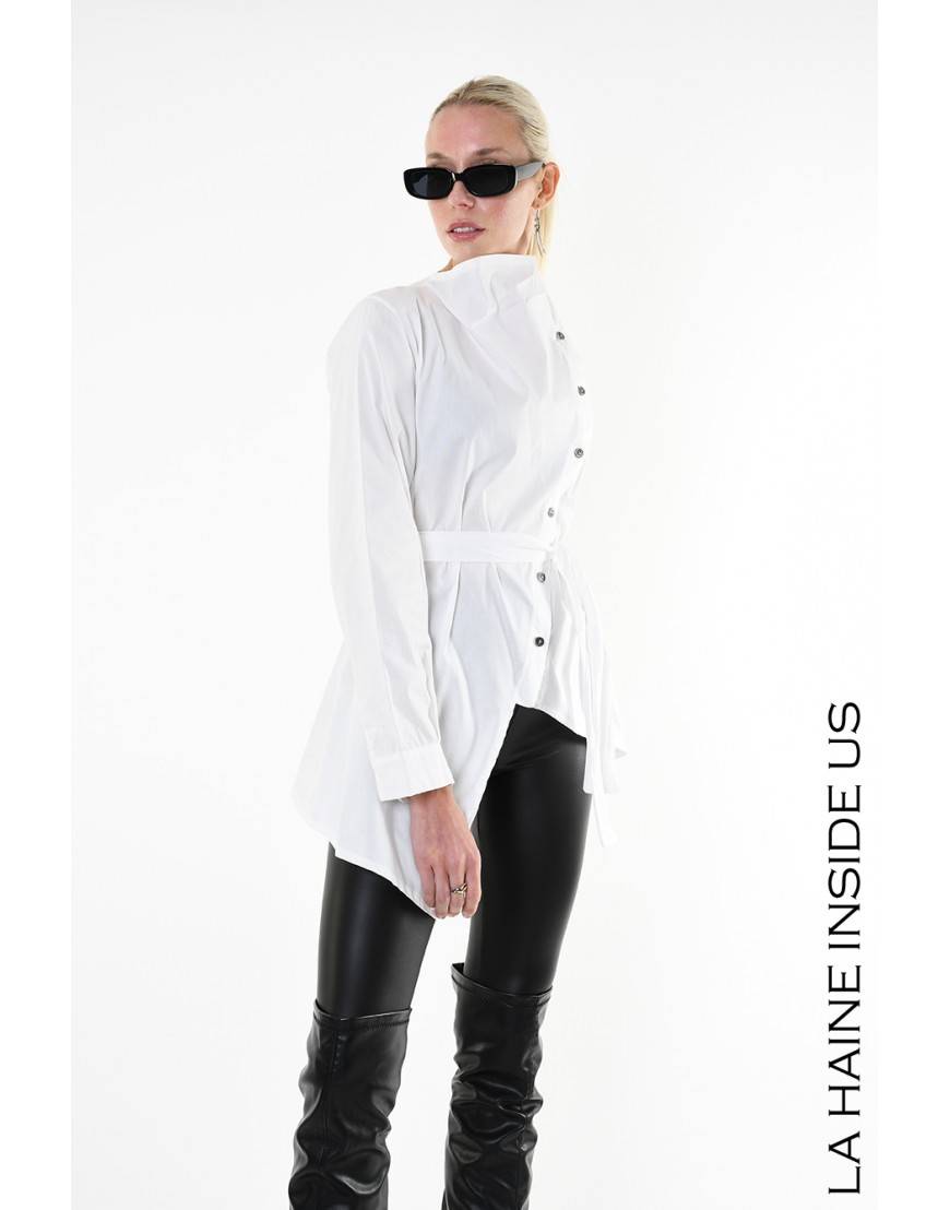 La haine inside us 4V LW911 CAMICIA Bianco Spedizione Gratuita