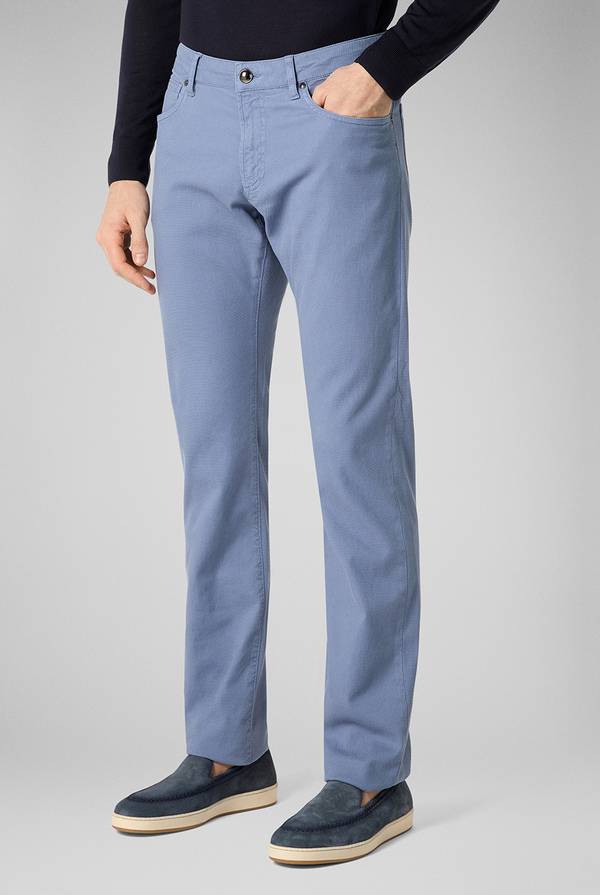 Lab. Pal Zileri Pantalone 5 tasche in cotone stretch tinto in capo Economico
