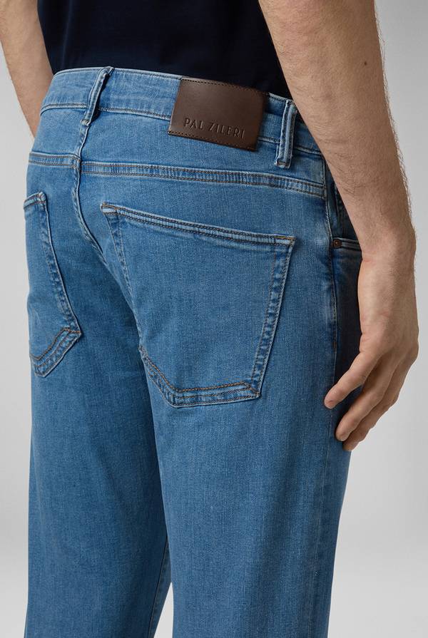 Lab. Pal Zileri Denim 5 tasche effetto delavè Saldi