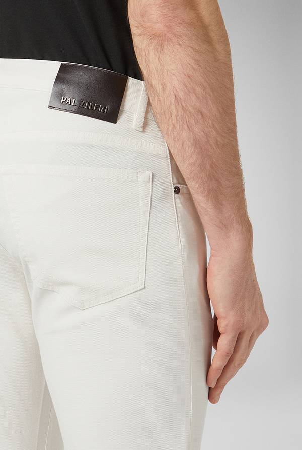 Lab. Pal Zileri Pantalone 5 tasche in cotone stretch tinto in capo Vendita Calda