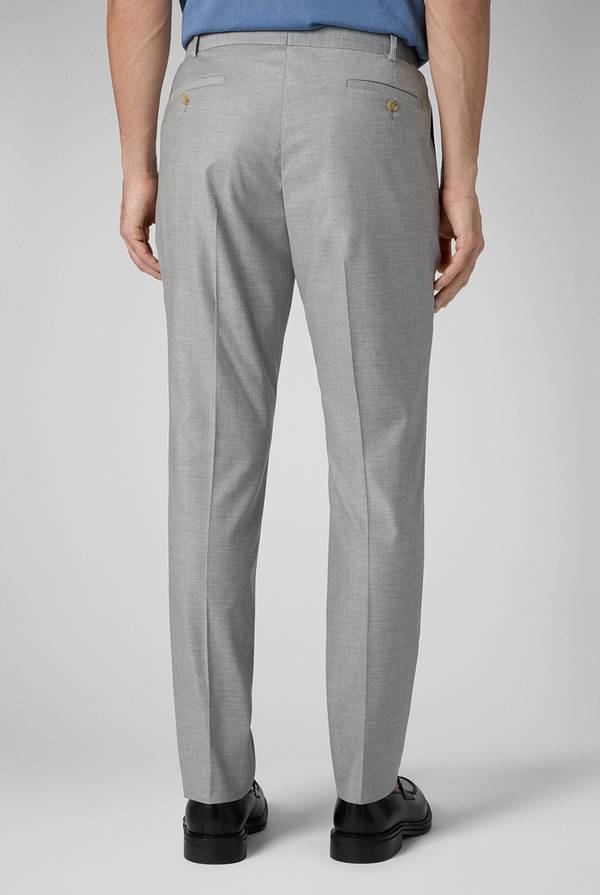 Lab. Pal Zileri Pantalone classico in lana e bamboo Vendita Economica