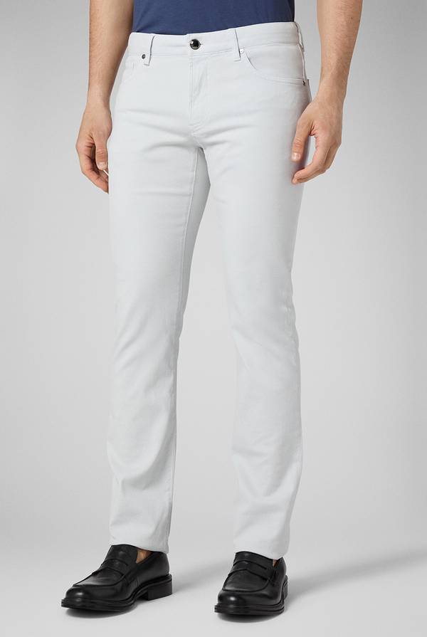 Lab. Pal Zileri Pantalone 5 tasche in cotone stretch tinto in capo In Saldo