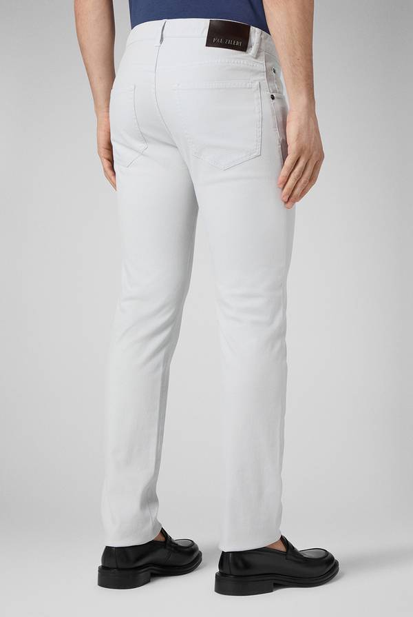 Lab. Pal Zileri Pantalone 5 tasche in cotone stretch tinto in capo In Saldo