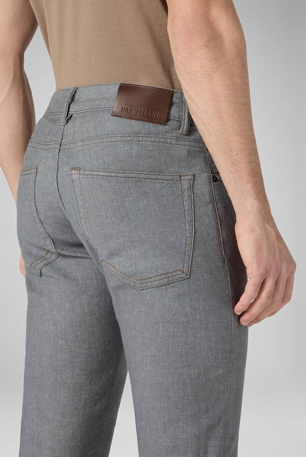 Lab. Pal Zileri Denim 5 tasche effetto lino Moda